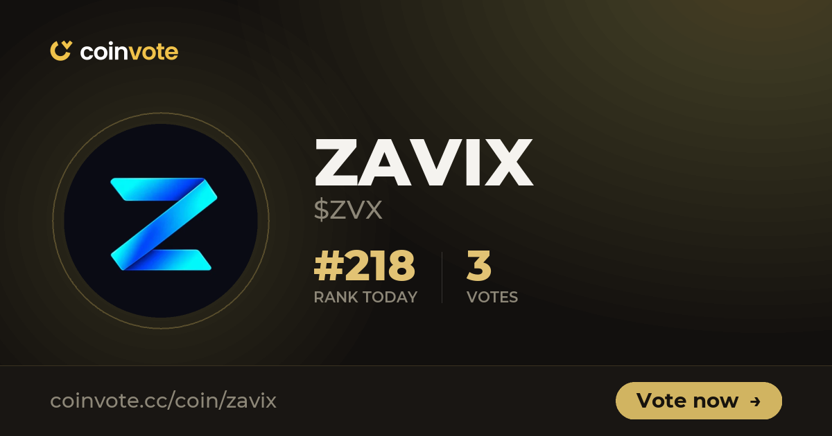 ZAVIX (ZVX): Early Gem Signals, Chart & Community Momentum | Coinvote