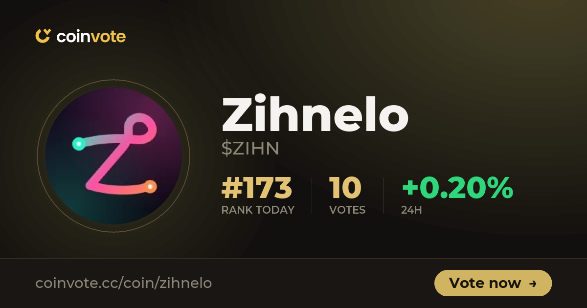 Zihnelo (ZIHN): Early Gem Signals, Chart & Community Momentum | Coinvote