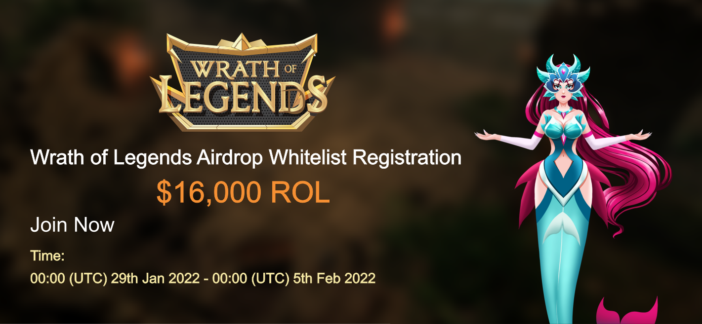 Wrath of Legends Airdrop Whitelist Registration