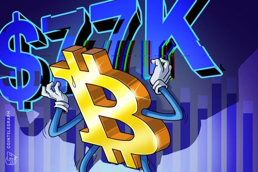 Bitcoin 'liquidation hunts' control BTC at $77K amid new Iran peace deal doubts