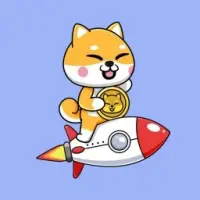 Baby Shiba Rocket Logo
