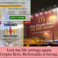 Crypto Bros McDonalds is hiring Logo