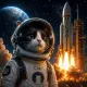 First Cat In Space
