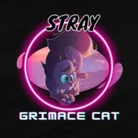 Stray Grimace Cat Logo