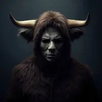 Halloween Bull Logo