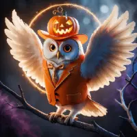 Halloween owl Logo