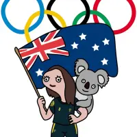 Reygun Aussie Breakdancer SOLANA Logo