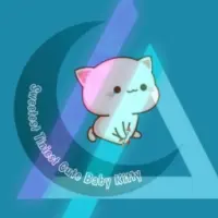 Sweetest Tiniest Cute Baby Kitty Logo