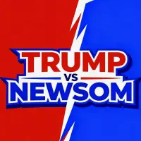 TRUMP VS NEWSOM Logo