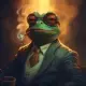 Pepe smoking