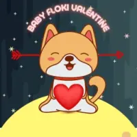 Baby Floki Valentine Logo