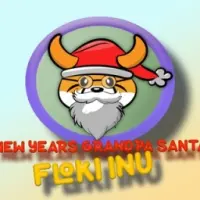 New Years Grandpa Santa Floki Logo