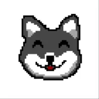 Pixel Art Doge Logo