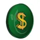 Green Dollar Coin