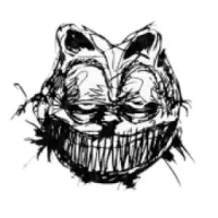 Creepy Garfield Logo