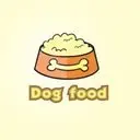 Dog Food Coin Logo