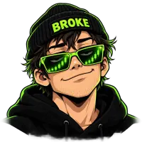 Broke But Bullish Logo