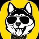 Black Akita Inu Logo