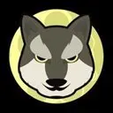 Baby Moon Wolf Logo