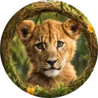 SIMBA THE LONELY LION Logo