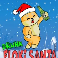 DRUNK FLOKI SANTA Logo