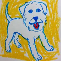 Hand drawn dog Logo