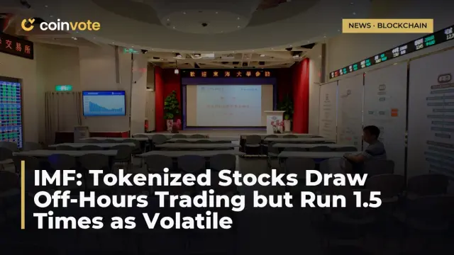 IMF: Tokenized Stocks Draw Off-Hours Trading but Run 1.5 Times as Volatile