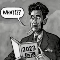 What would orwell think Logo