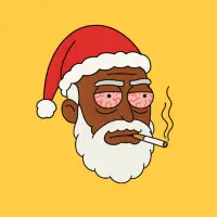 Black Santa Coin Logo