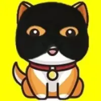 Black Baby Doge Logo