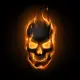 Flaming Skull