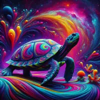 Trippy turtle Logo