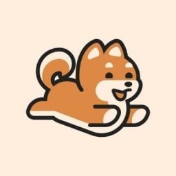 Puppy-Shibe  Trend Logo