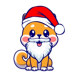 Christmas Shiba