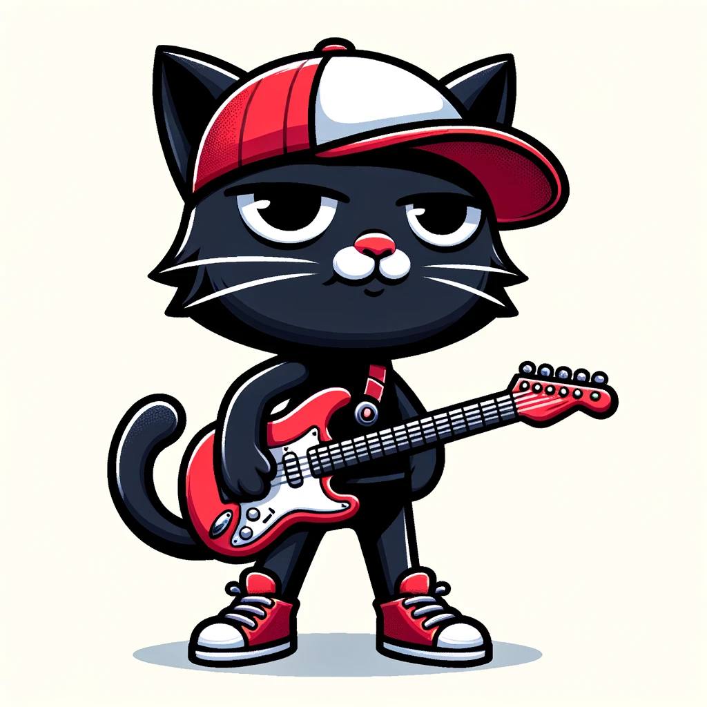 Cat Wif Guitar