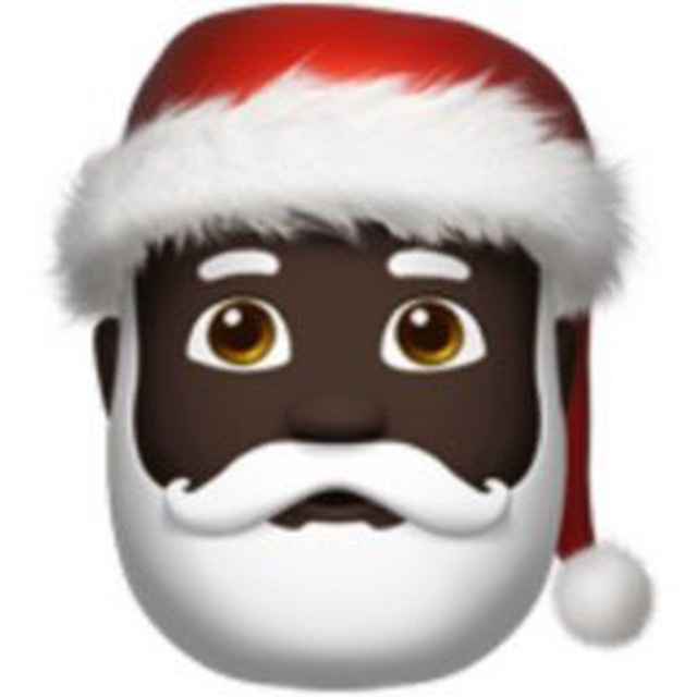 Black Santa Emoji