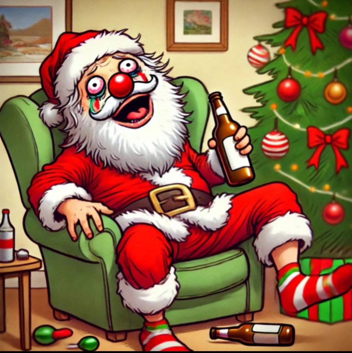 Drunk Santa Claus