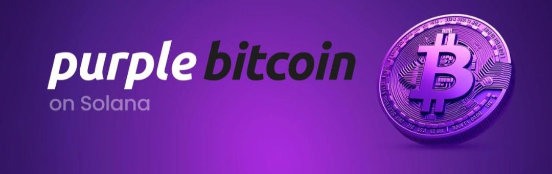 Purple-Bitcoin  Trend Logo