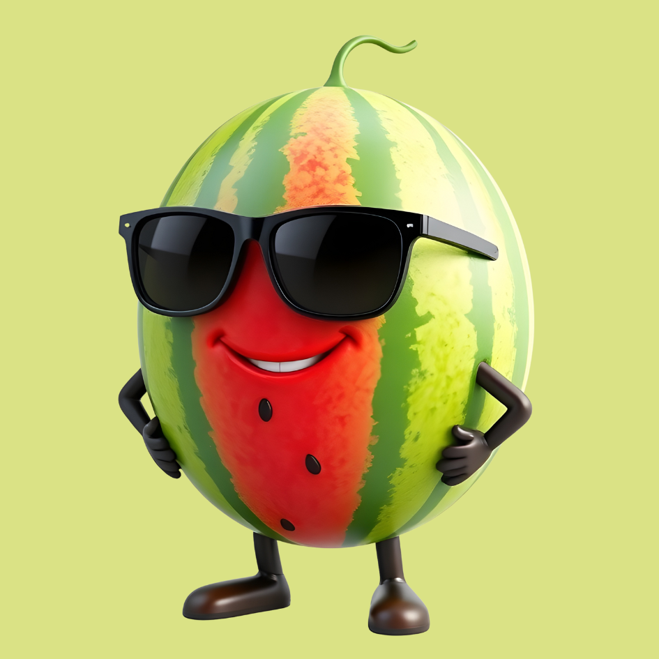 Watermelon-Riven  Trend Logo