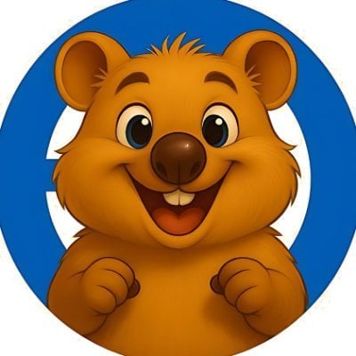 Quokka-on-Base  Trend Logo