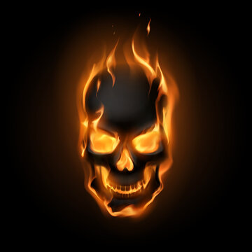 Flaming Skull