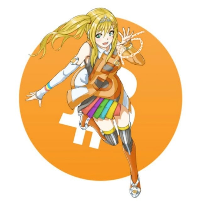 Anime Bitcoin Logo
