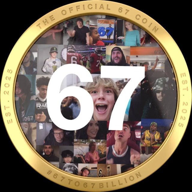 The Official 67 Coin Logo