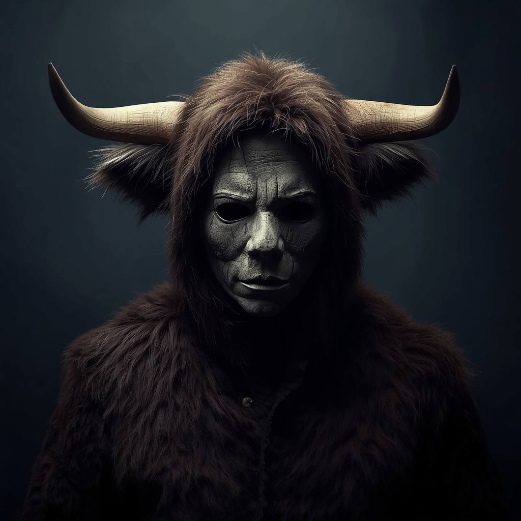 Halloween Bull Logo