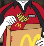 Just put the fries in the bag Logo