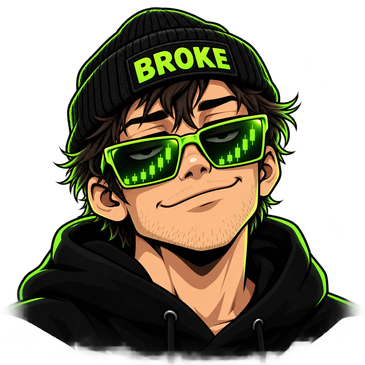 Broke But Bullish Logo