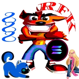 BarbieCrashBandicootRFK888Inu Logo