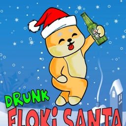 DRUNK-FLOKI-SANTA Logo