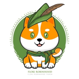 Floki-RobinHood Logo