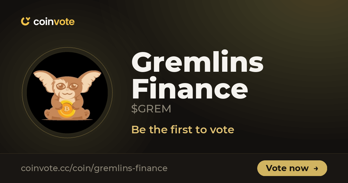 Gremlins Finance (GREM, 0 Votes): Live Chart, Latest News, and ...